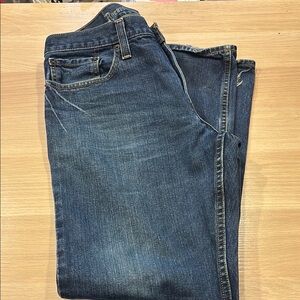 Vintage Roebuck & Co Men's Blue Denim Jeans Slim Straight
